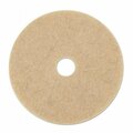Overtime 17 in. dia Ultra High-Speed Natural Hair Extra Floor Pads - Tan OV3762231